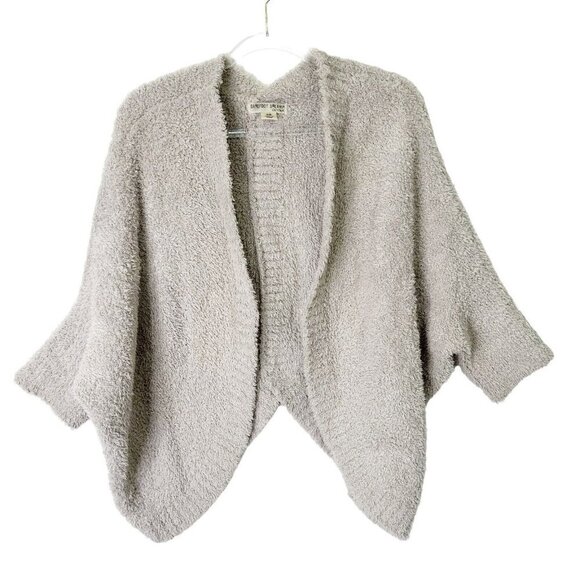 Barefoot Dreams CozyChic Shrug Sweater Womens Small Medium Stone Taupe Cozy - Picture 1 of 10
